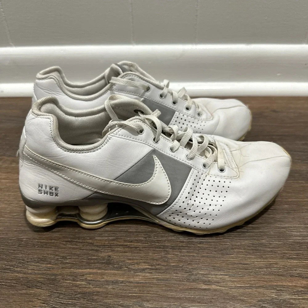 VTG 90s Y2K Nike Shox White Gray Sz 7.5 Collectible Old‎ READ